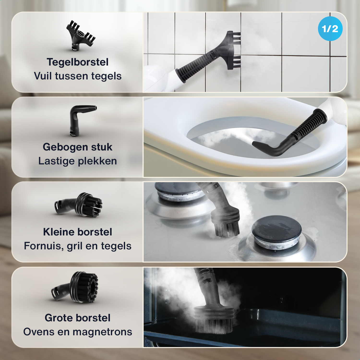 SVENNE 10-in-1 Stoomreiniger