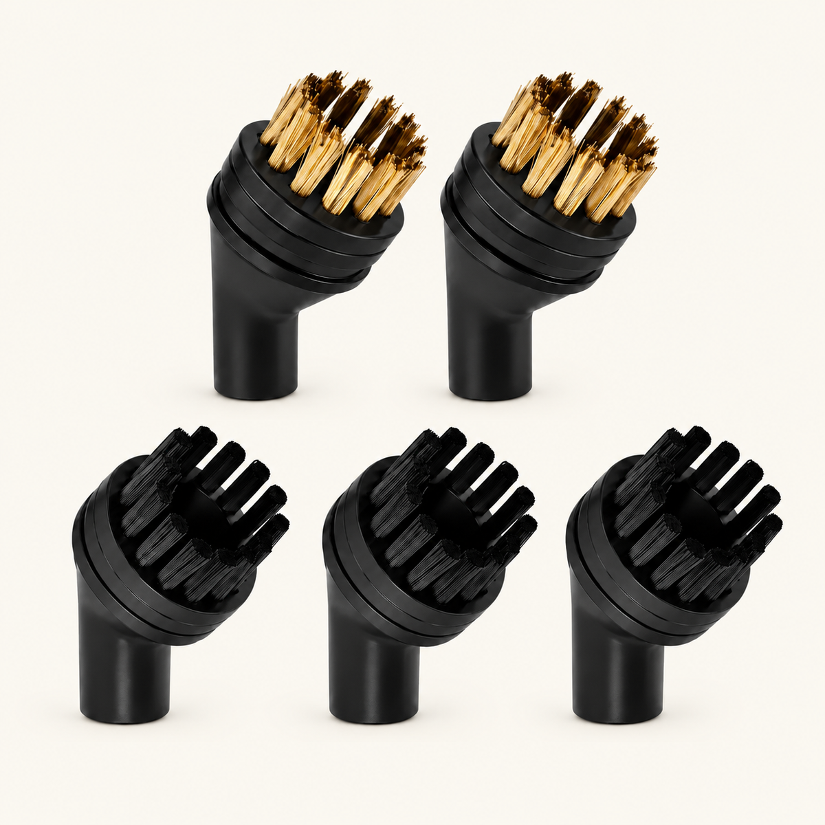 Koper & Nylon Borstelopzetstukken voor 10-in-1 Stoomreiniger